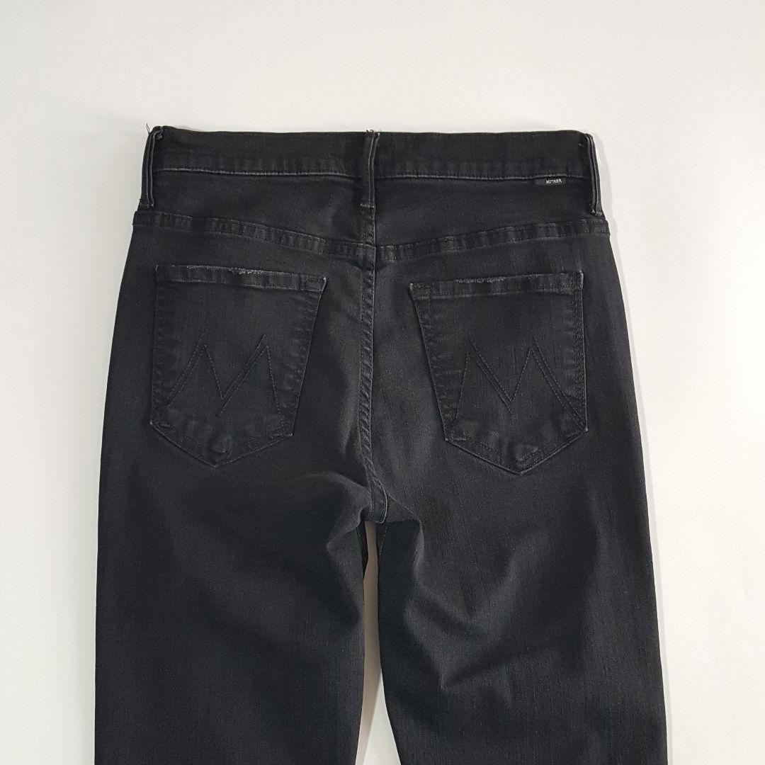 MOTHER デニムパンツ INSIDER CROP STEP FRAY 黒