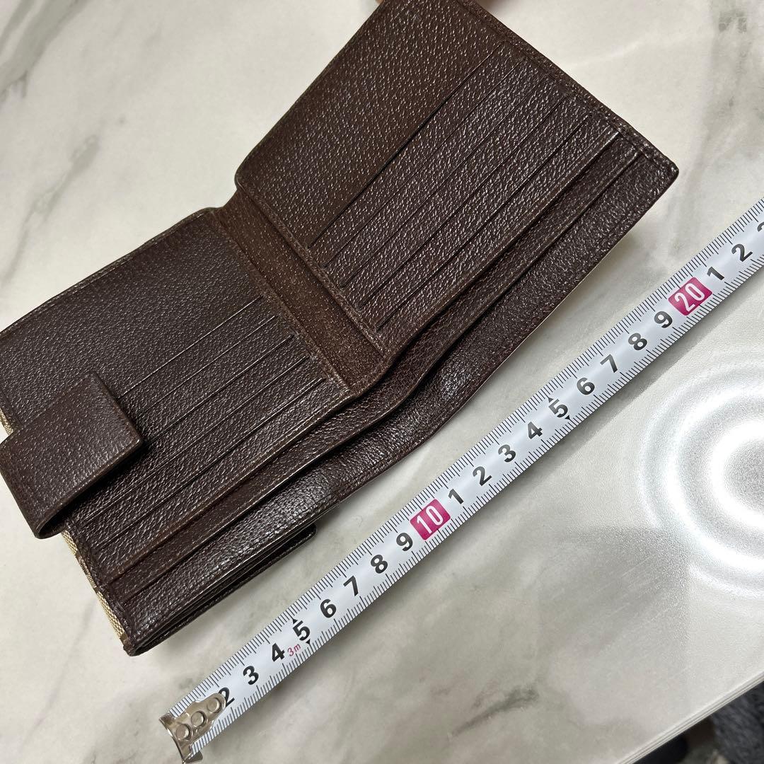 GUCCIグッチ GGキャンバス二つ折り財布