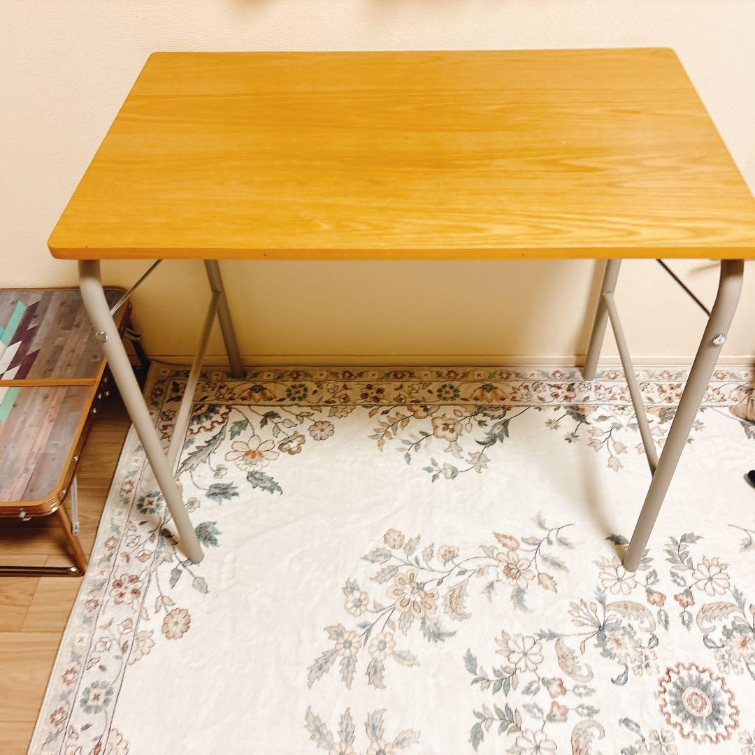 無印良品　スチールパイプデスク　折りたたみ