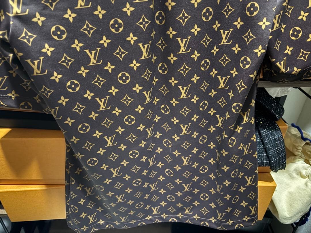 Louis Vuitton ロゴプリント 半袖Tシャツ　モノグラム　Lサイズ