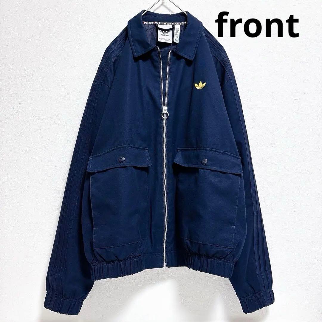 【値下げ】アディダス オリジナルス ドックジャケット L トレフォイル ネイビー