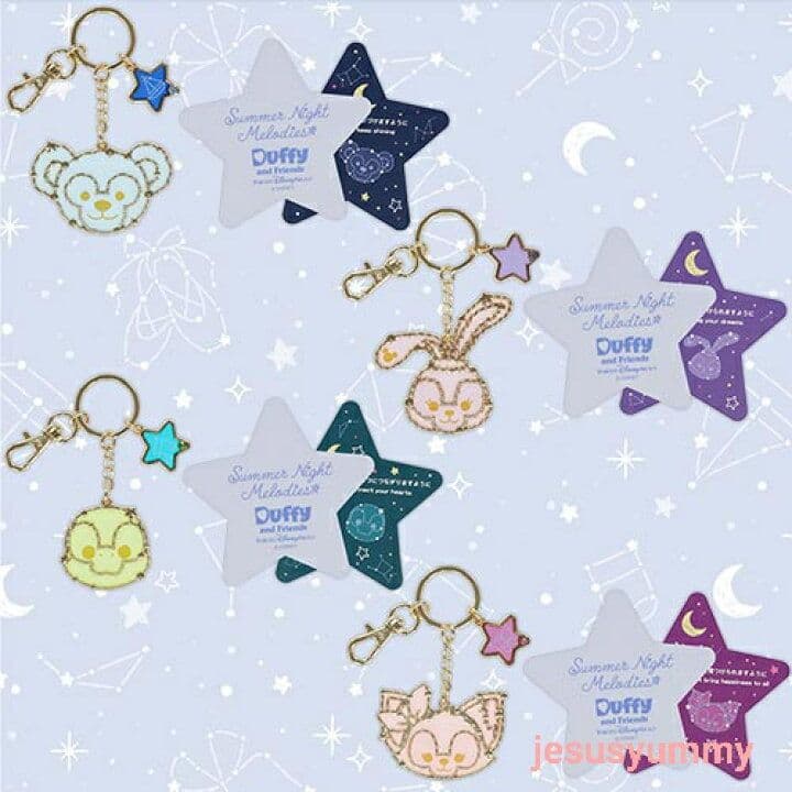 ダッフィー＆フレンズサマーナイトメロディー☆新品未開封☆キーチェーンセット