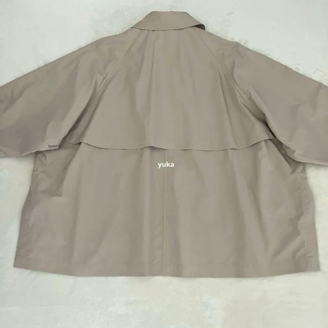 【新品タグ付】24SS IENA ポプリンオーバーショートコート ベージュ 38