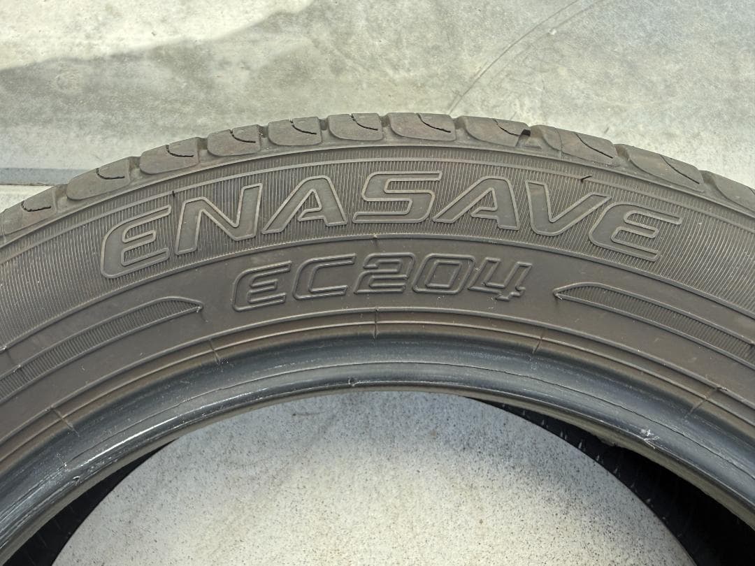 25年製 DUNLOP エナセーブEC204 155/65R14 中古4本セット