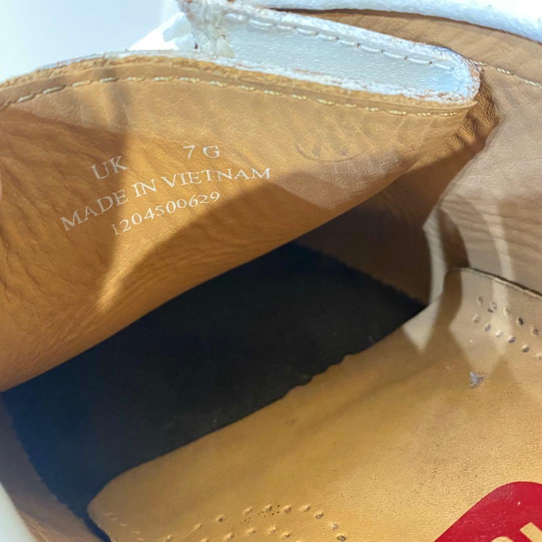 【極美品】Clarks クラークス ナタリー レースアップ レザー 白 25.0
