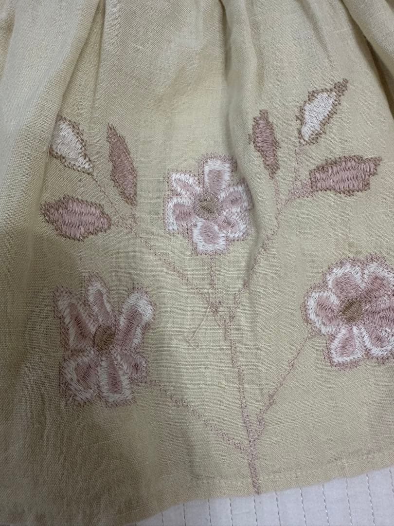 ワンピース apolina NOEMIE DRESS-PALE PEAR 18-24M