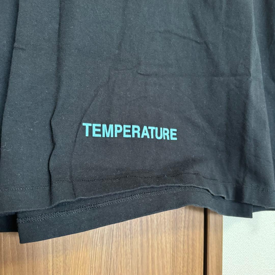 【値下げ中】OFF WHITE TEMPERATUREブラックTシャツ【L】