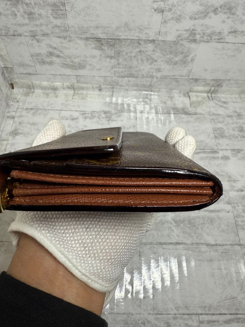 ルイ・ヴィトン 二つ折りフラップ長財布 モノグラム　中古