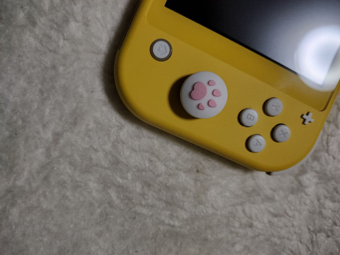 動作品NintendoSwitch Liteイエローアダプタ肉球スティック
