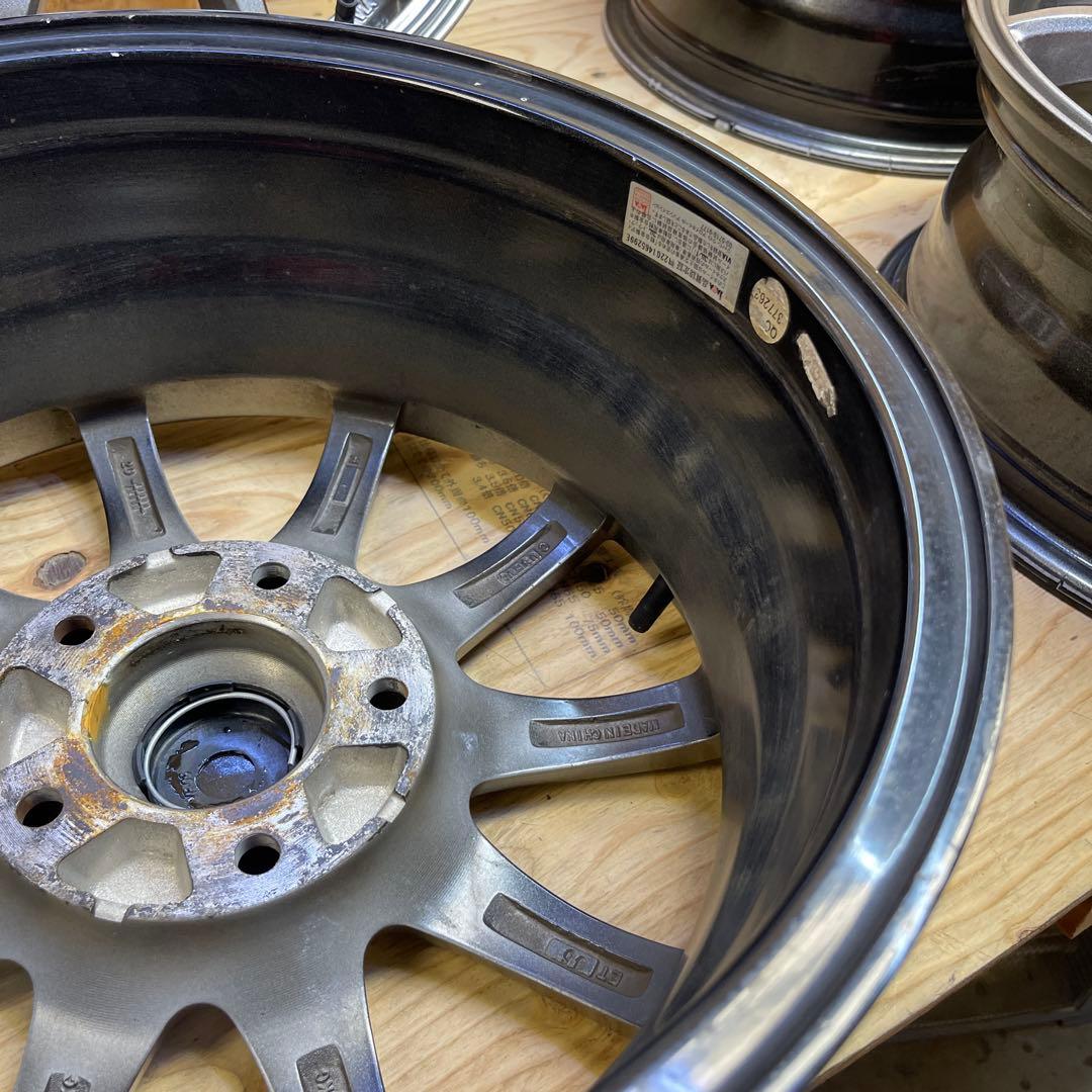 SPORT abelia15インチ 6j＋45シルバー 　114.3 A【2本】