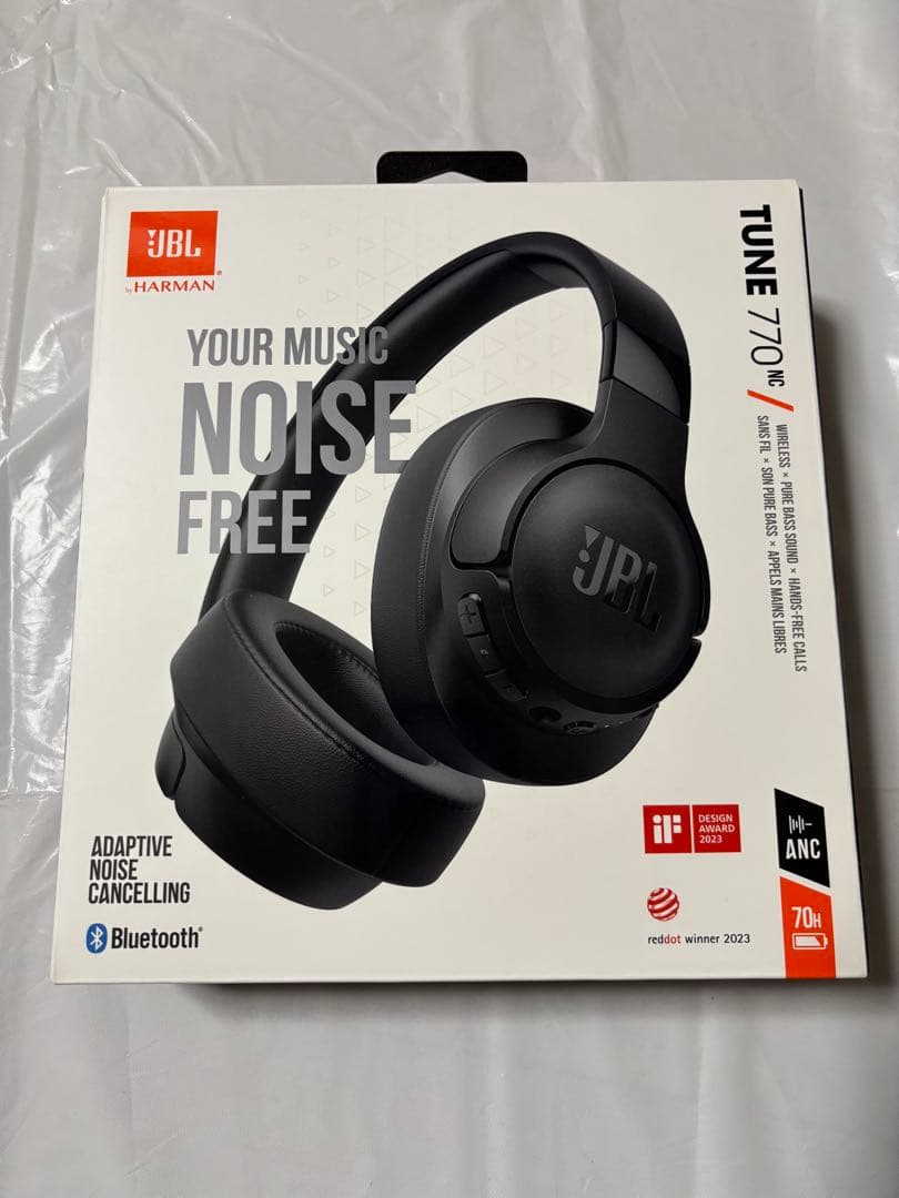 JBL TUNE 770NC ワイヤレスヘッドホン ブラック