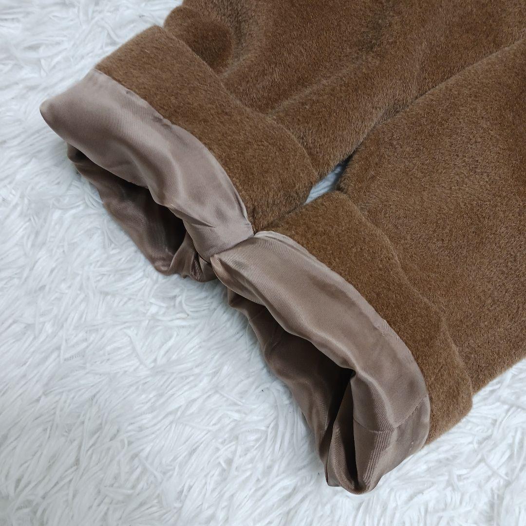 ✨美品✨バーバリーズ　ロング　ショールカラーコート　シルクウール　キャメル　9