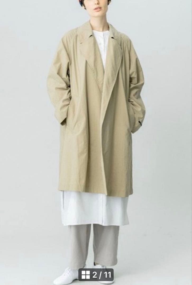 値下げ!ORCIVAL bshop別注ナイロンOXコート WOMENベージュ