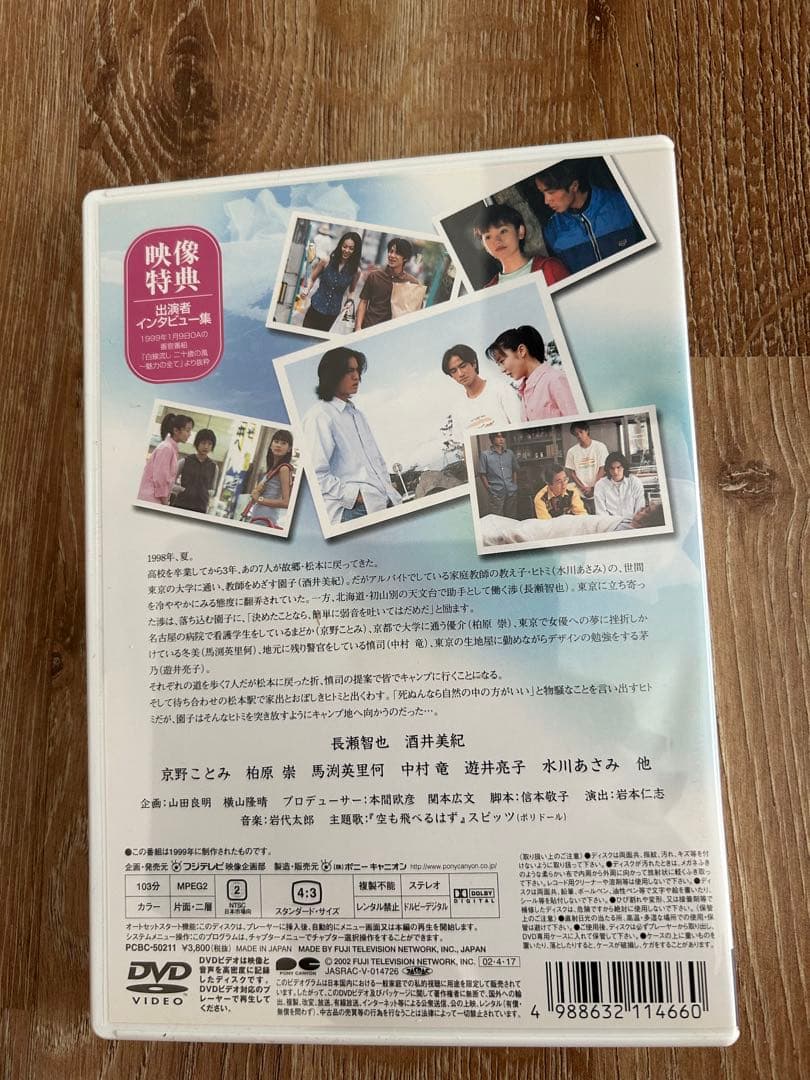 廃盤DVD！名作！「白線流し・二十歳の風」1999年！