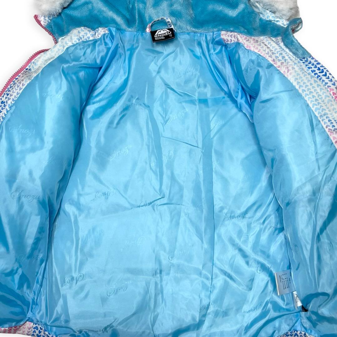 Meg♪未使用級✨SNOZU キッズ 140 スキー スノボウェア ファー