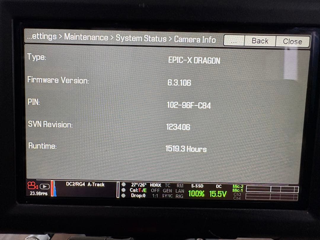 RED EPIC-X DRAGON 6K ★豪華別売オプション・即撮影可