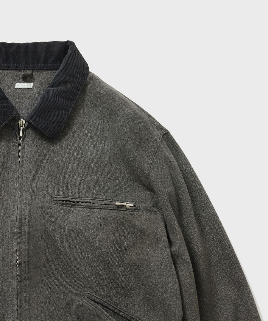 ジャケット・アウター A.PRESSE Black Chambray Detroit Jacket