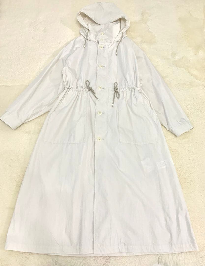 IENA LA BOUCLE コットンナイロンタッサーオーバーコート ナチュラル