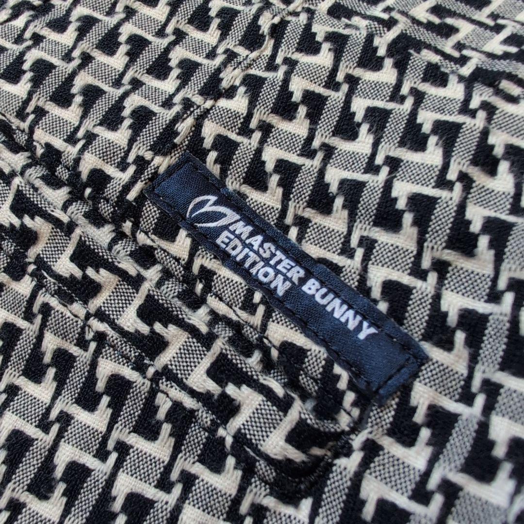 【美品】マスターバニーエディション　刺繍ロゴ　千鳥柄　スラックス　L