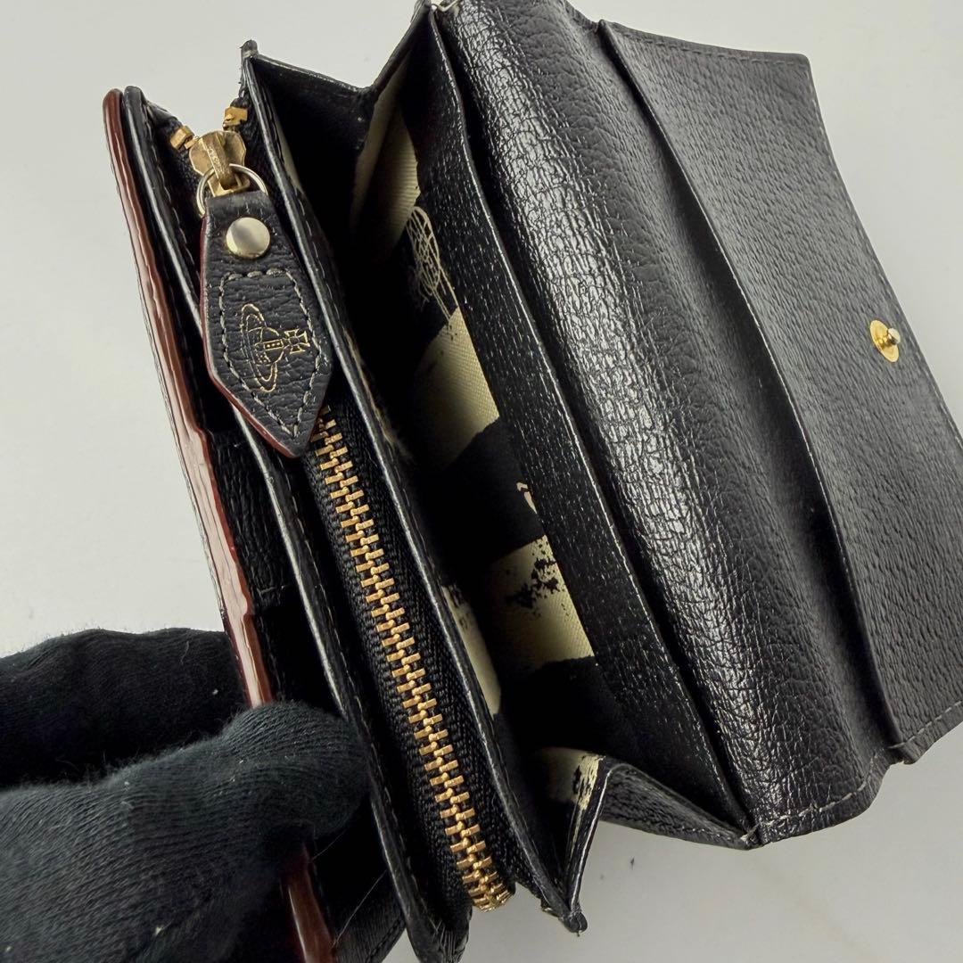 VivienneWestwood 三つ折り財布 オーブ ブラック エグゼクティブ