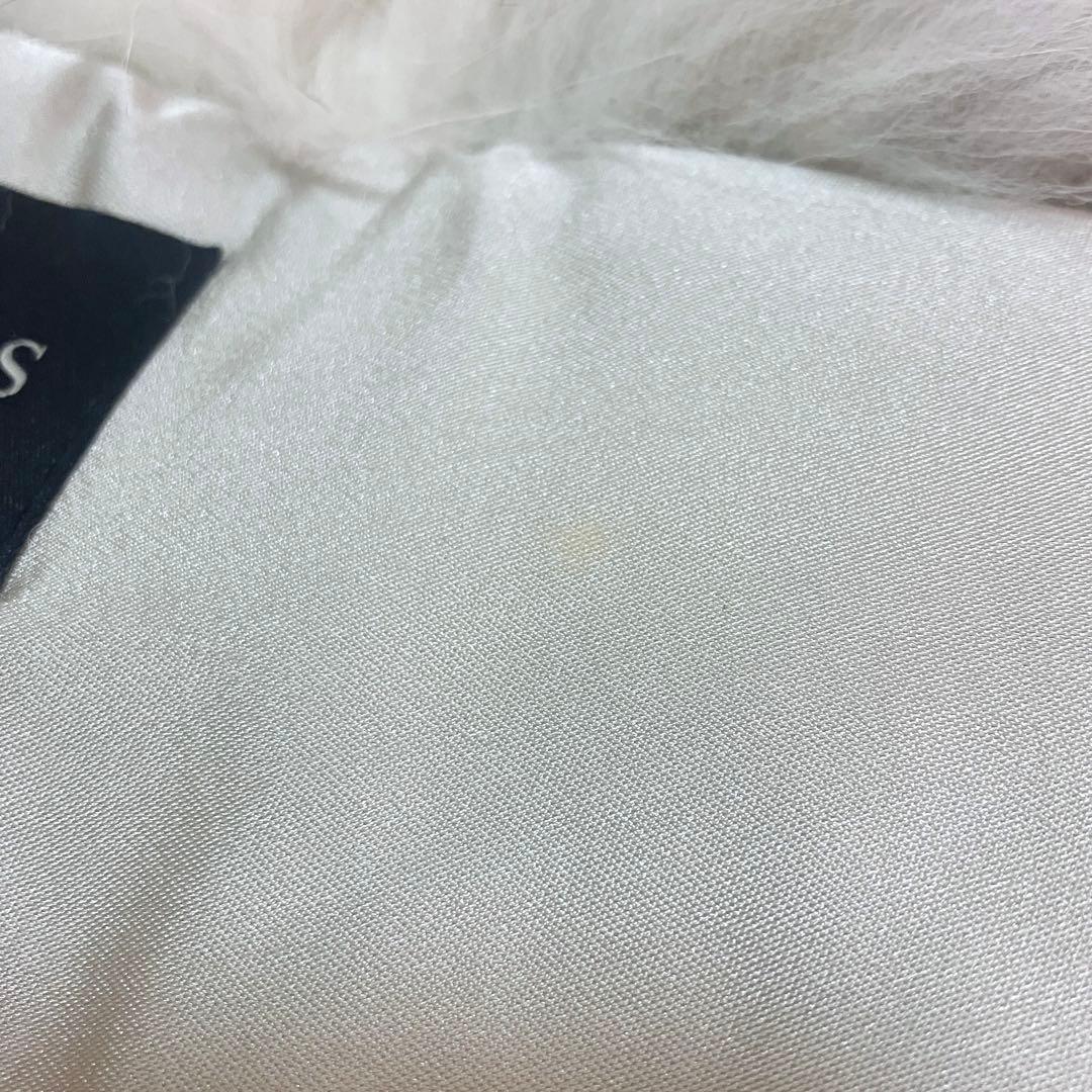 大判 SAGA FURS フォックス ファー ストール リアルファー ホワイト系