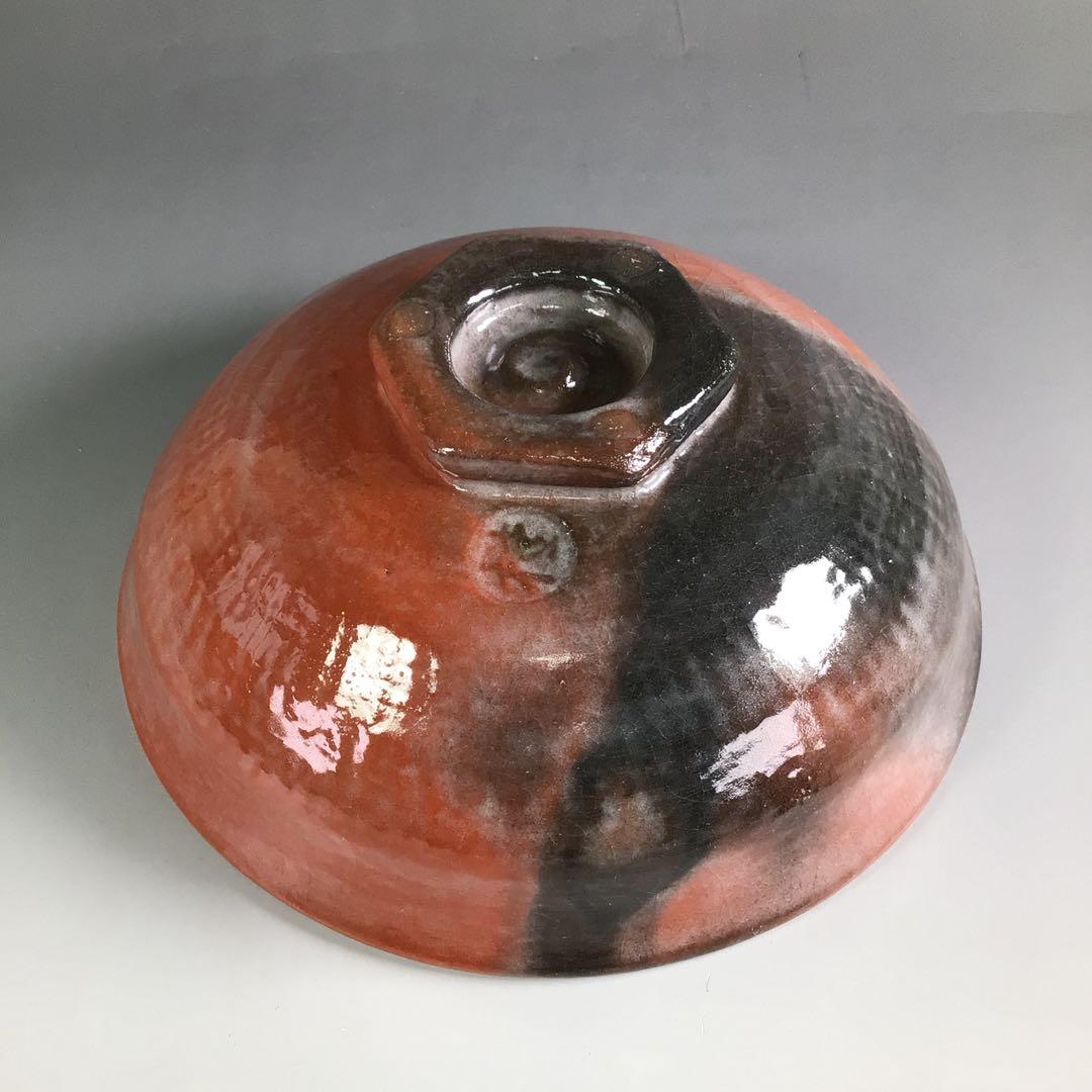 Ｒ６８８　嶋台茶碗　『桂窯造』『金銀一双』　共箱　茶道具