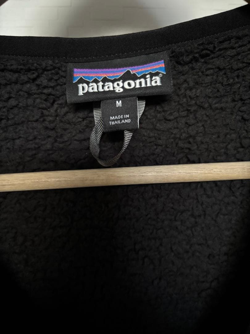 Patagonia ロスガトス ベストフリースベスト ボア 黒　M