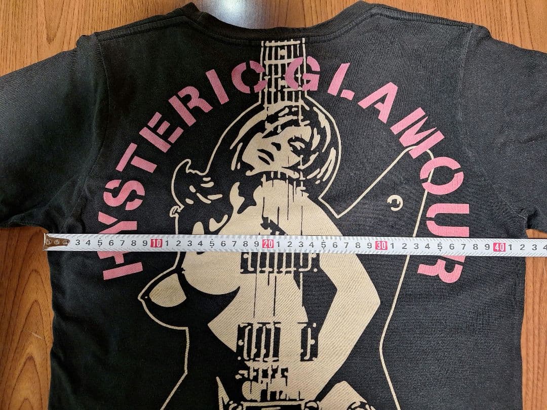 HYSTERIC GLAMOUR★ギターガール★Tシャツ ブラック★used