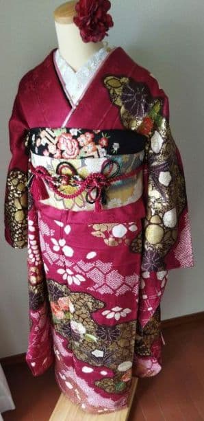 yukko様　407.振袖7点セット　正絹　フルセット　成人式
