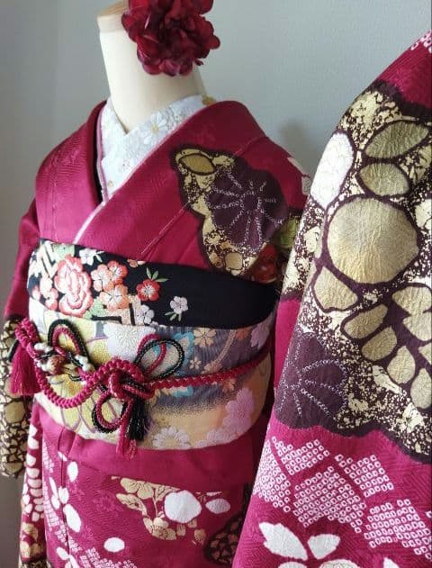 yukko様　407.振袖7点セット　正絹　フルセット　成人式