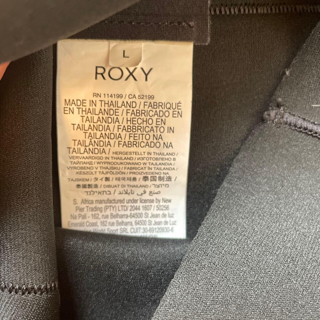 極美品【ROXY】ロキシー　フロントジップタッパー&ボードショーツセットサイズL