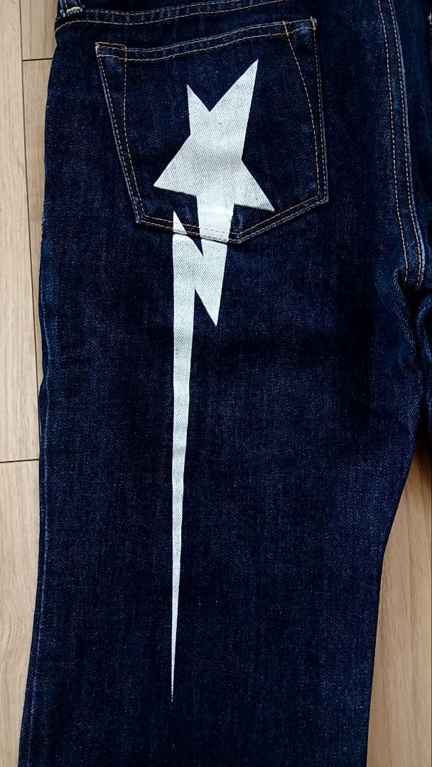 早い者勝ち A BATHING APE BAPE STA Denim Pants