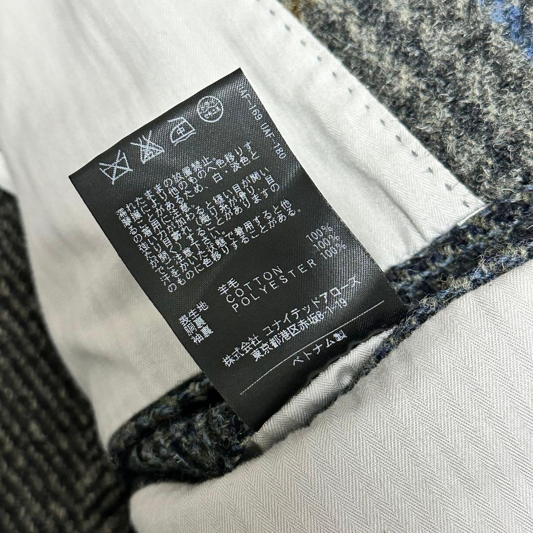 美品 ユナイテッドアローズ ハリスツイード クレイジーパターン ジャケット S