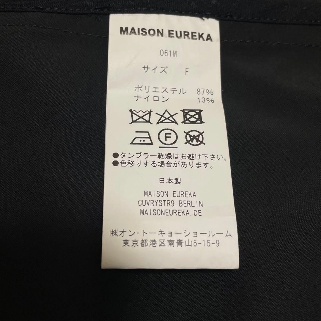 MAISON EUREKA メゾンエウレカ 17AW ステンカラーコート 黒
