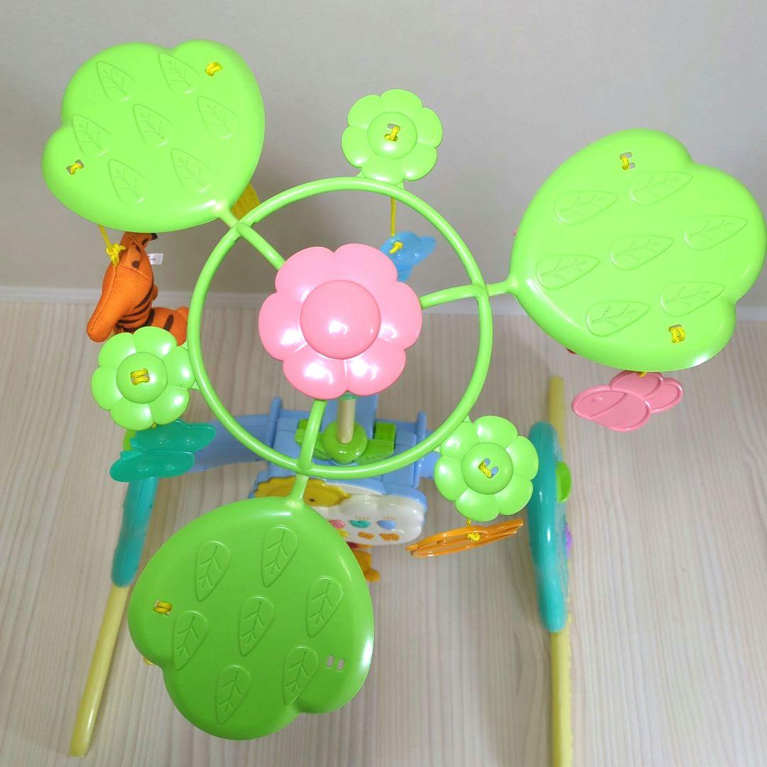 【美品】プーさん えらべる回転6wayジムにへんしんメリー