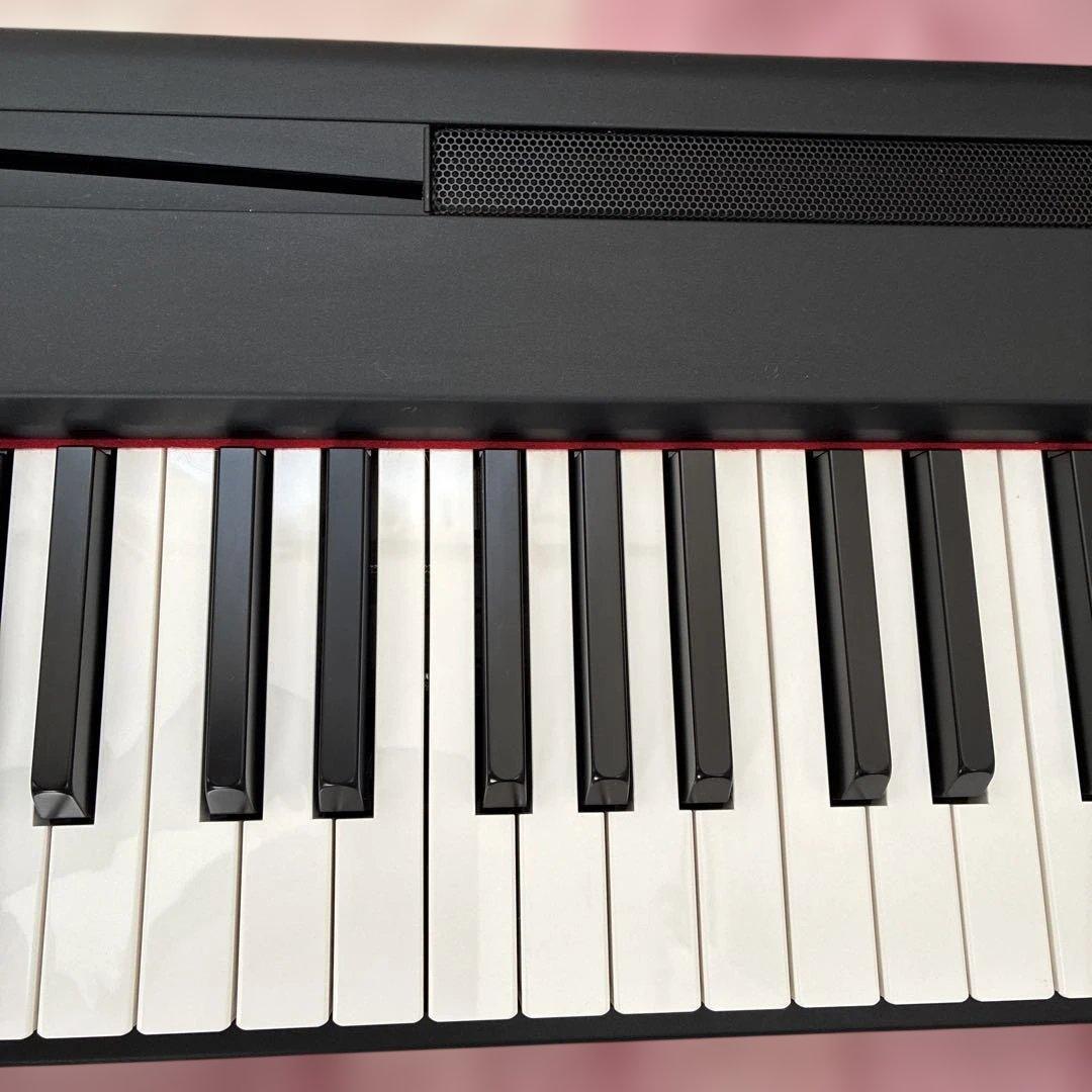 YAMAHA 電子ピアノ P-95B、2011年製、譜面台、アダプタ、簡易ペダル