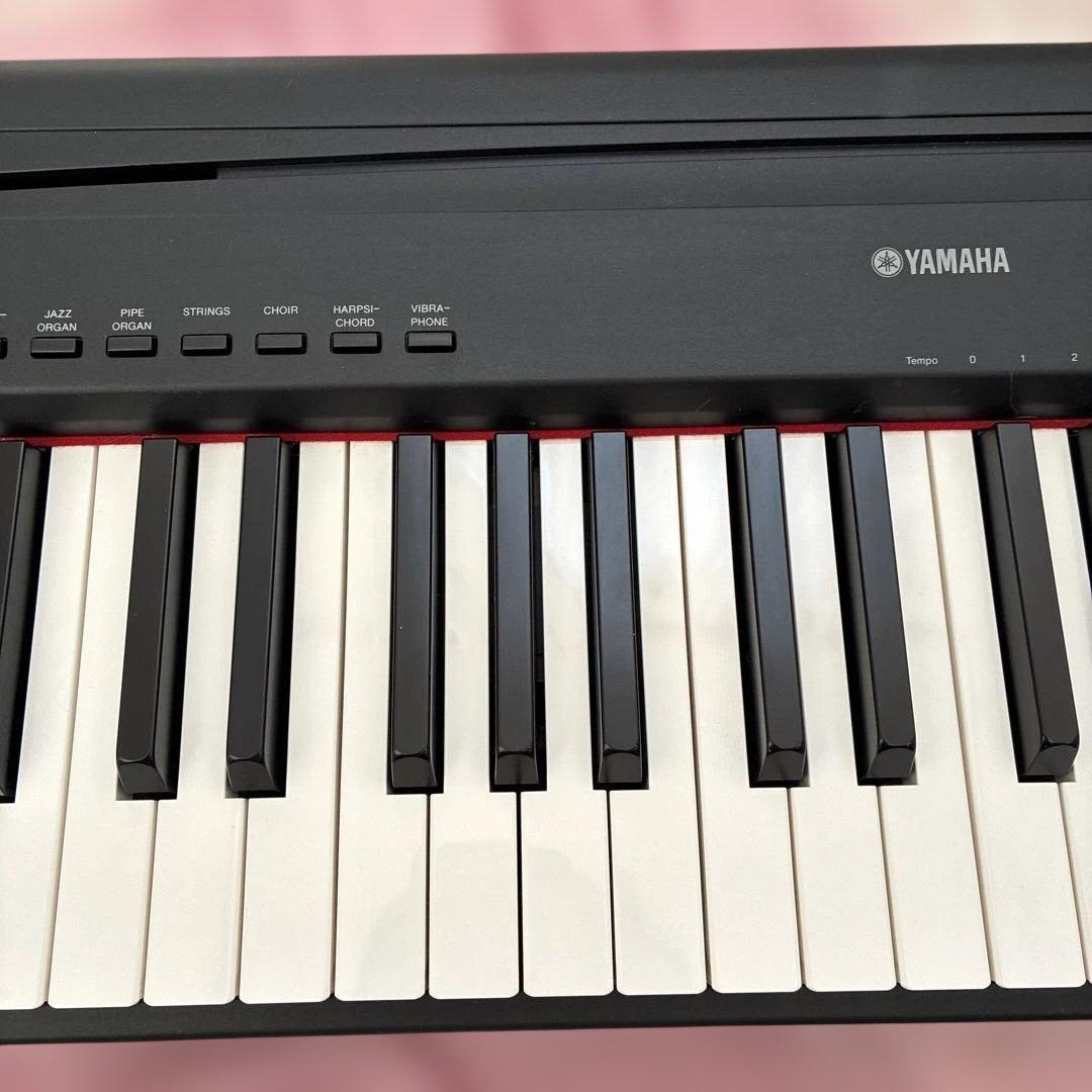 YAMAHA 電子ピアノ P-95B、2011年製、譜面台、アダプタ、簡易ペダル