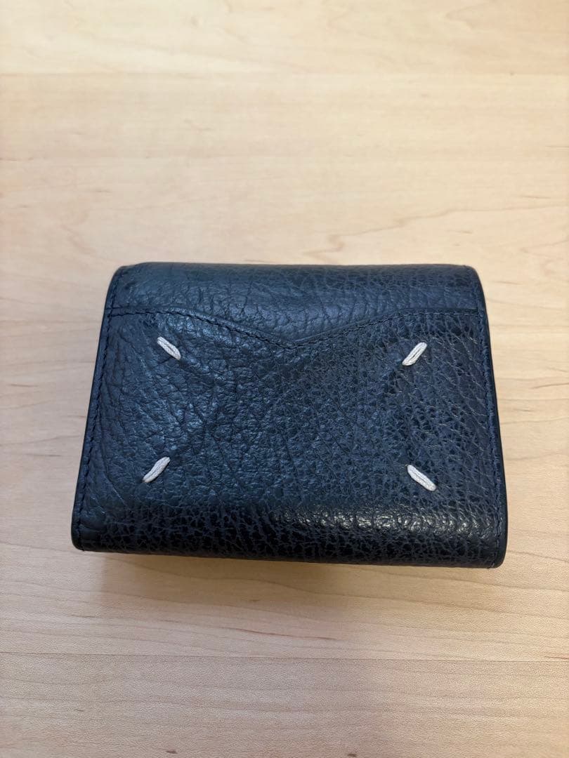 h*☆様 Maison Margiela レザー折り財布　ネイビー