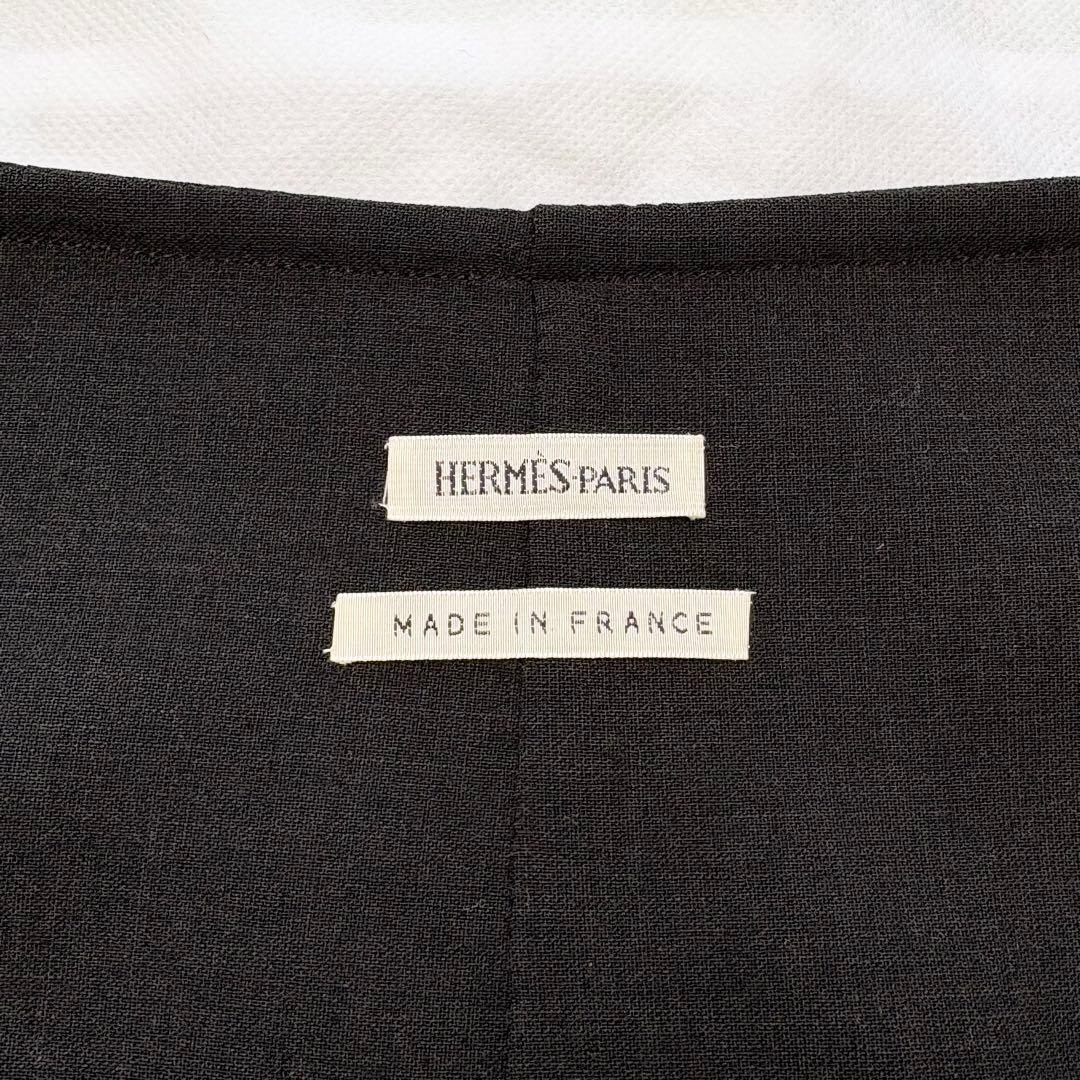 HERMES マルジェラ期 ラップスカート ロング丈 Hボタン スリット タイト
