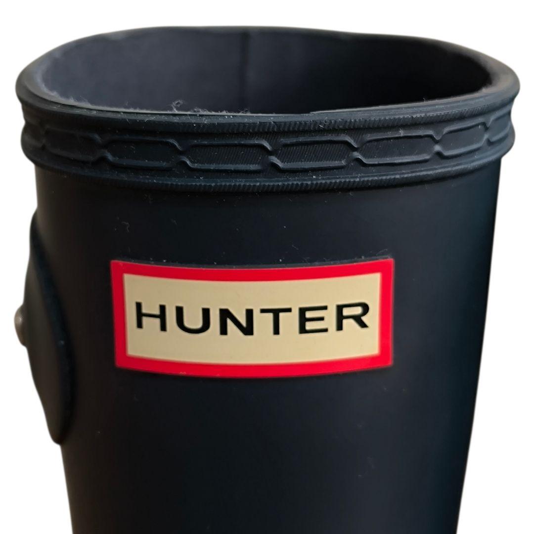 美品★ HUNTER ハンター ウィメンズ オリジナルショートレインブーツ 紺
