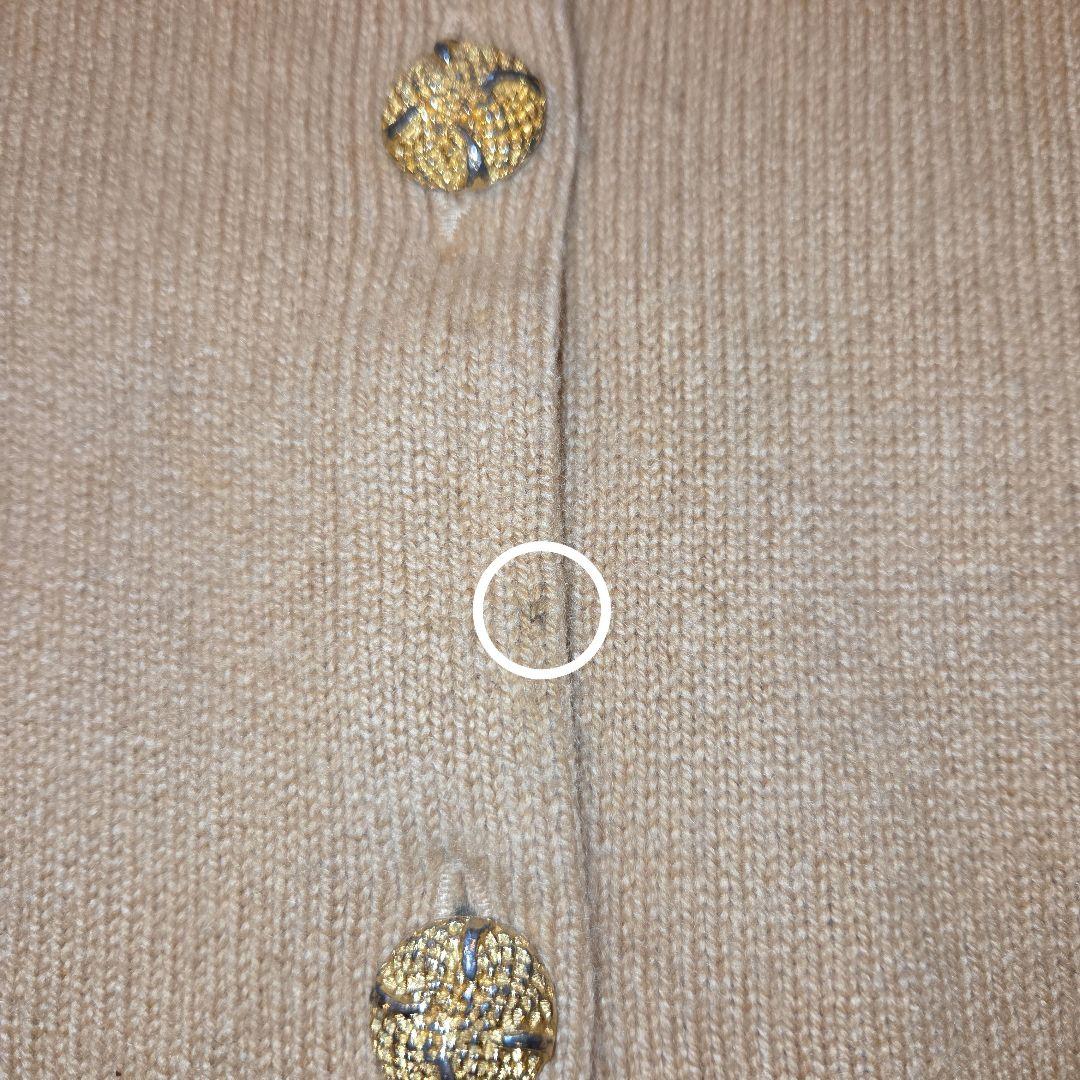 バランタイン カシミヤカーディガン 金ボタン 44 特級/英国製