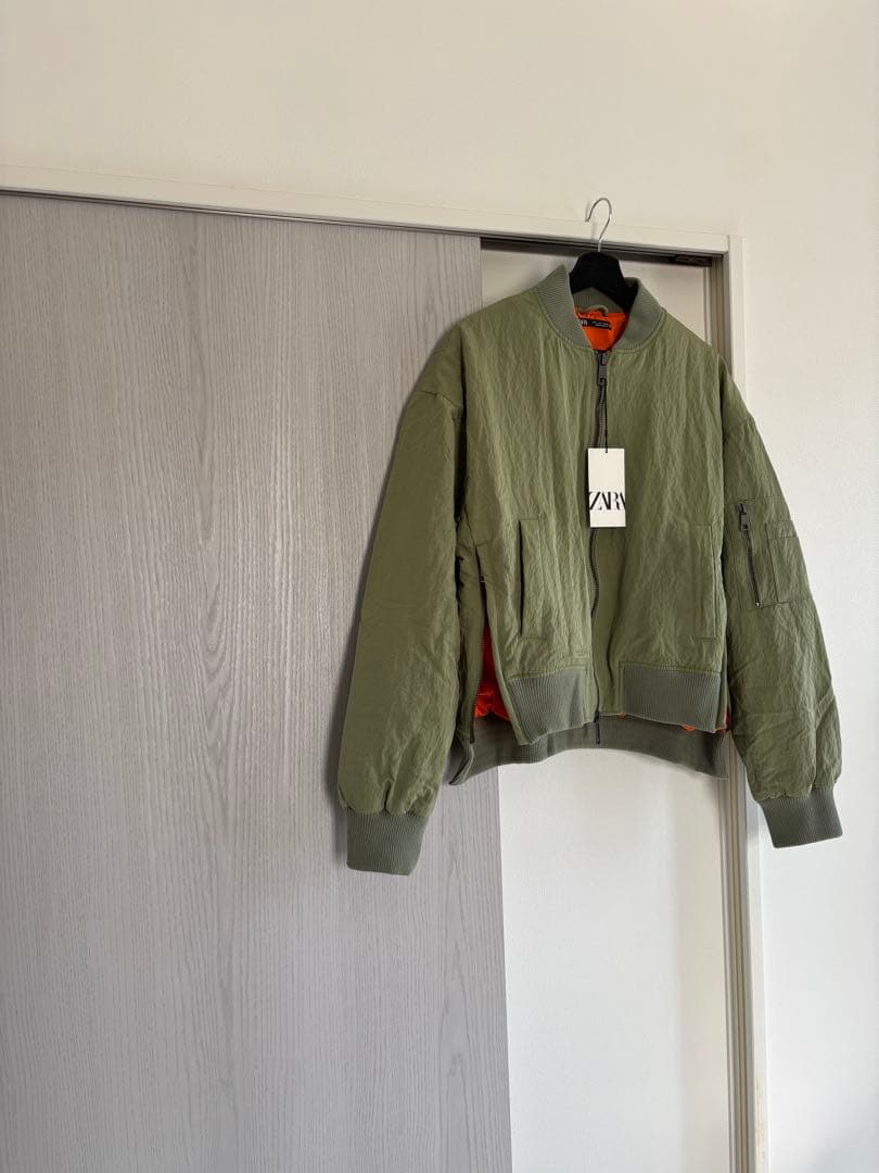 ZARA MAN ザラ サイドジップ MA-1 ジャケット アウター 未使用