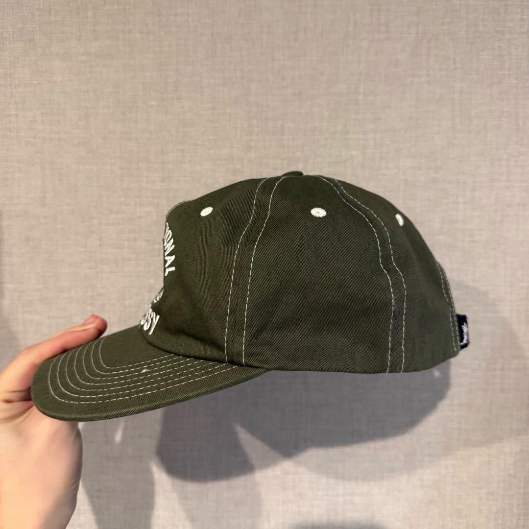 STÜSSY INTERNATIONAL キャップ オリーブ