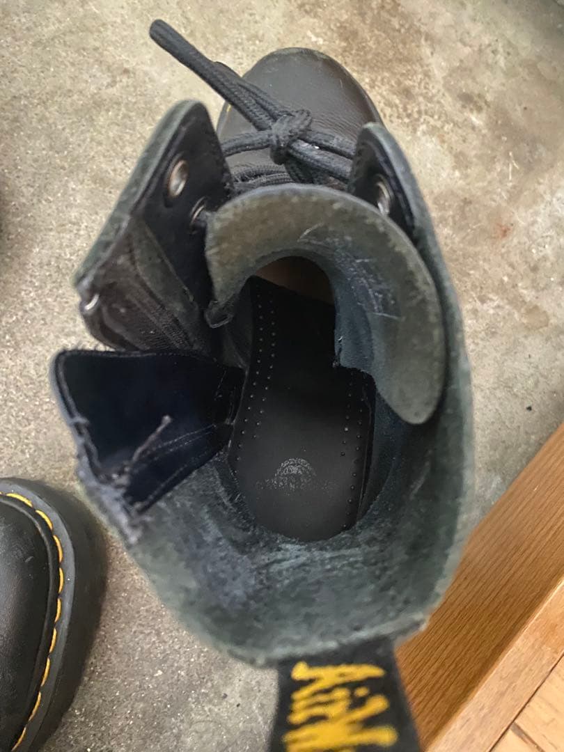 Dr. Martens ブラックハイカットブーツ厚底 24 cm 38EU