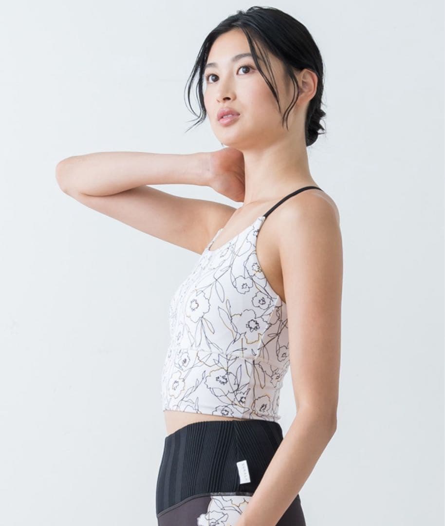 新品未使用⭐︎ドローイングフラワーセパレートタンクトップS