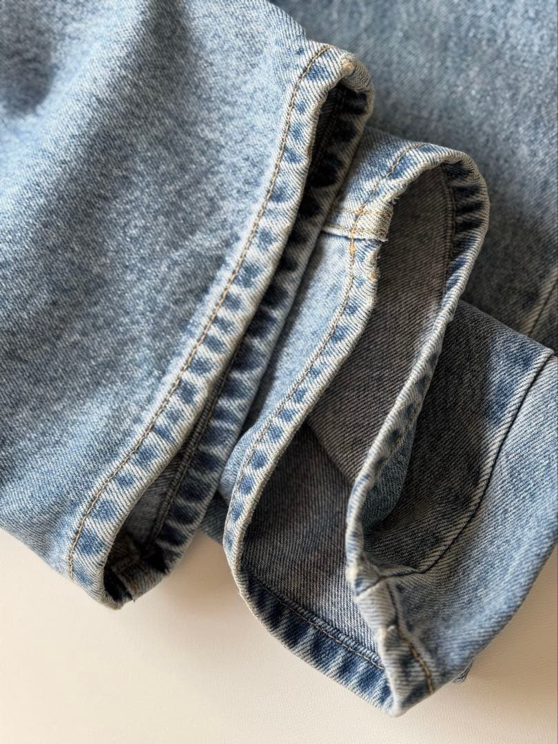 パンツ na.e Wide Loose Jeans _Deep Blue