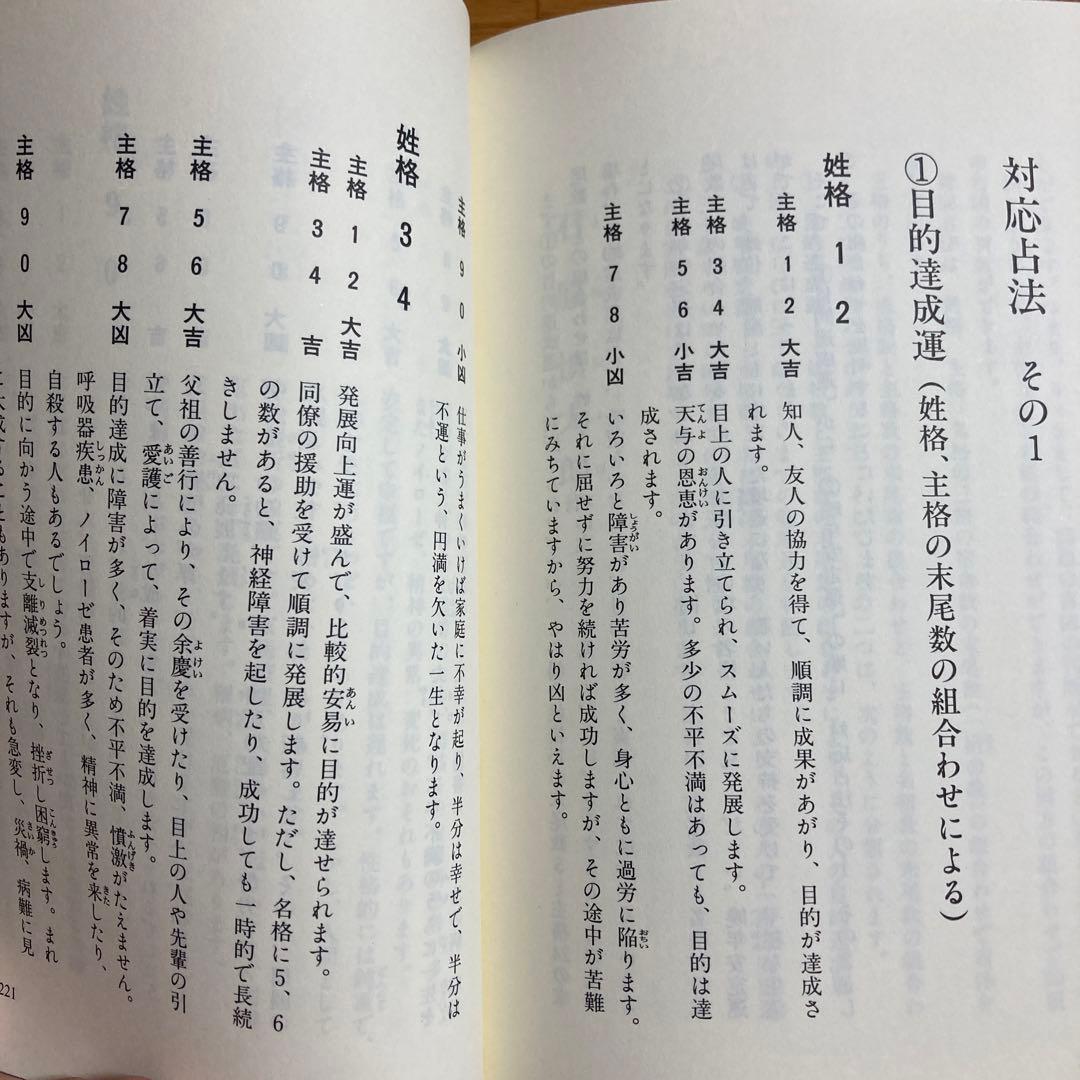 数命学による姓名判断