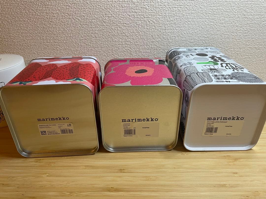 マリメッコ　缶4つセット