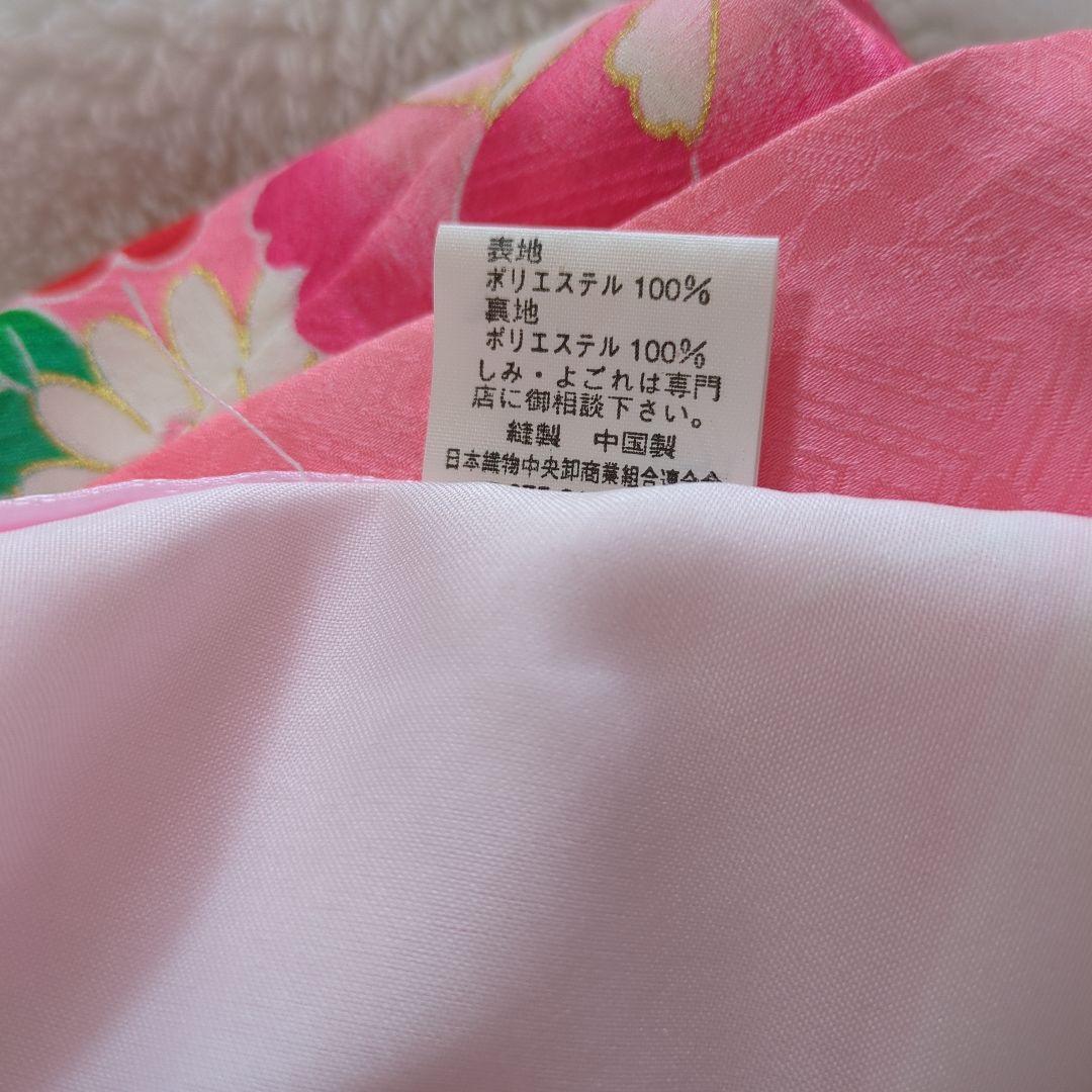 値下げお宮参り　ピンク晴れ着