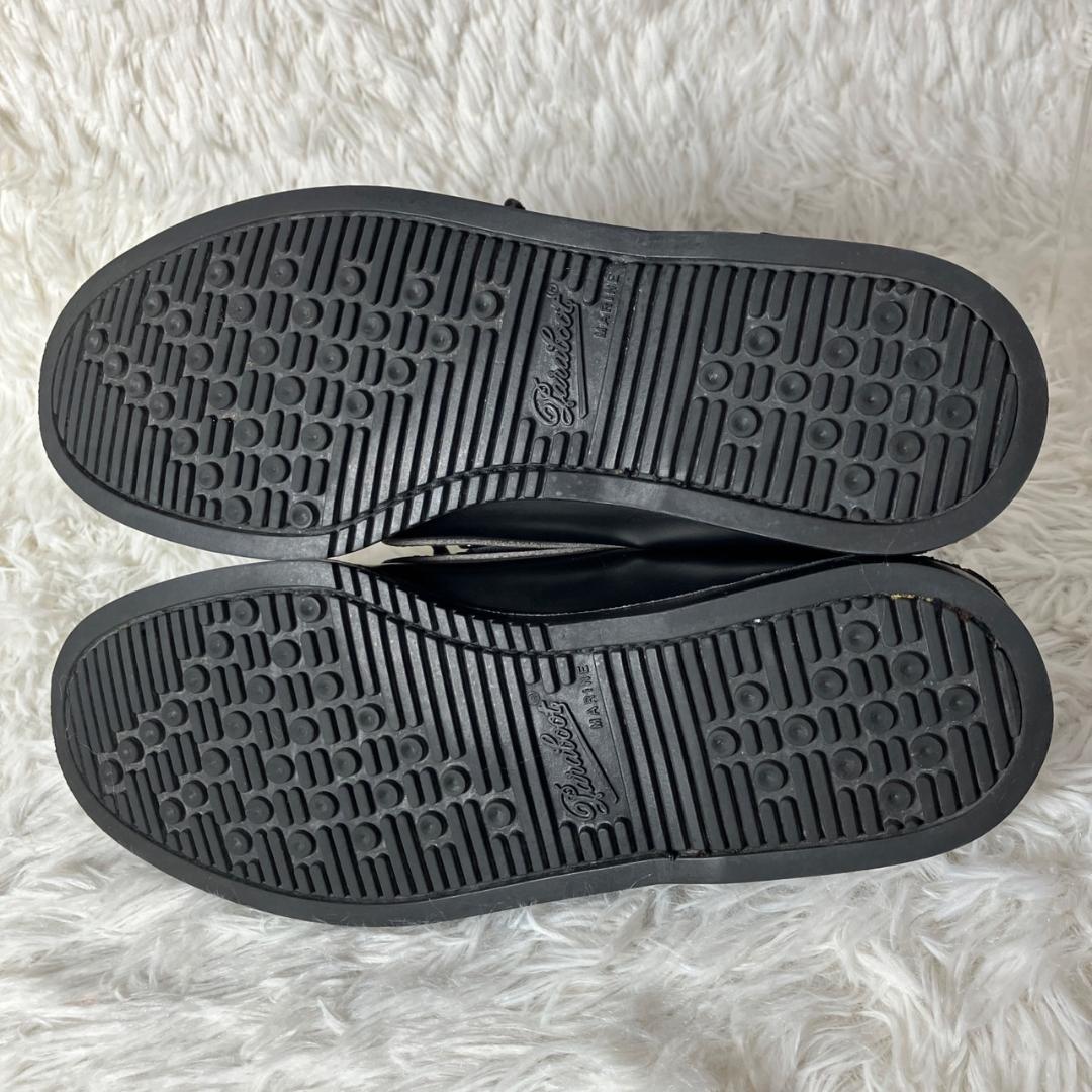 美品 Paraboot パラブーツ バース デッキシューズ ブラック 25㎝